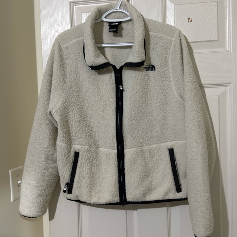 Fuzzy North Face Full Zip
